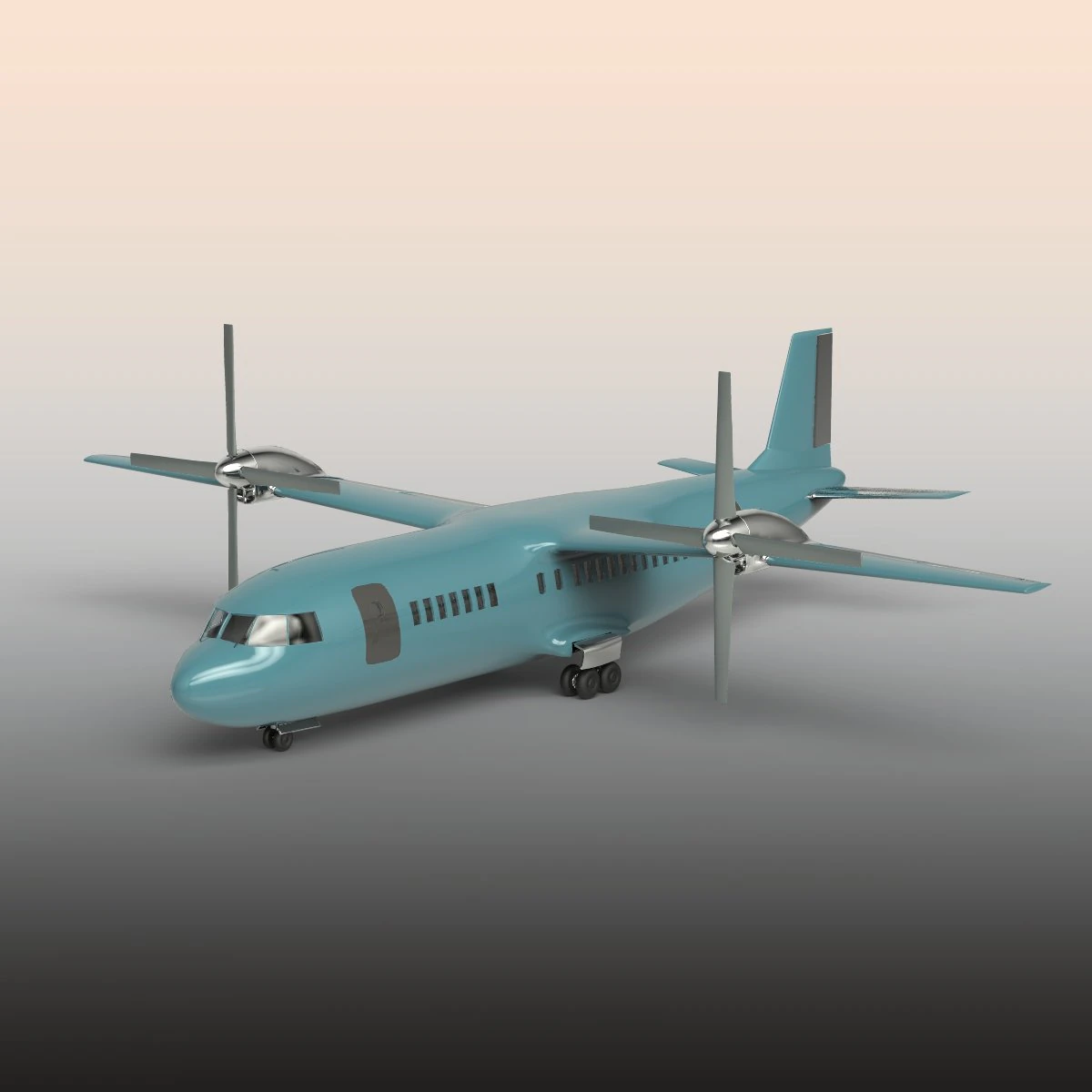 aircraft 3D Model .c4d .max .obj .3ds .fbx .stl .blend 