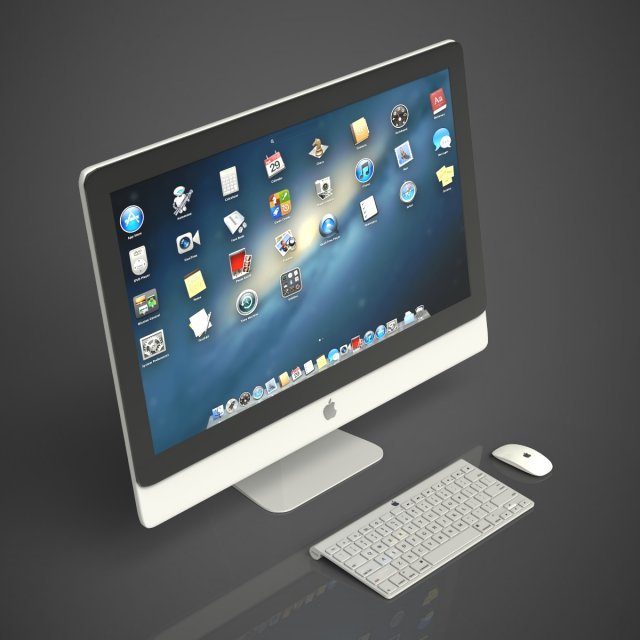 imac Model 3D .c4d .max .obj .3ds .fbx .stl .blend 