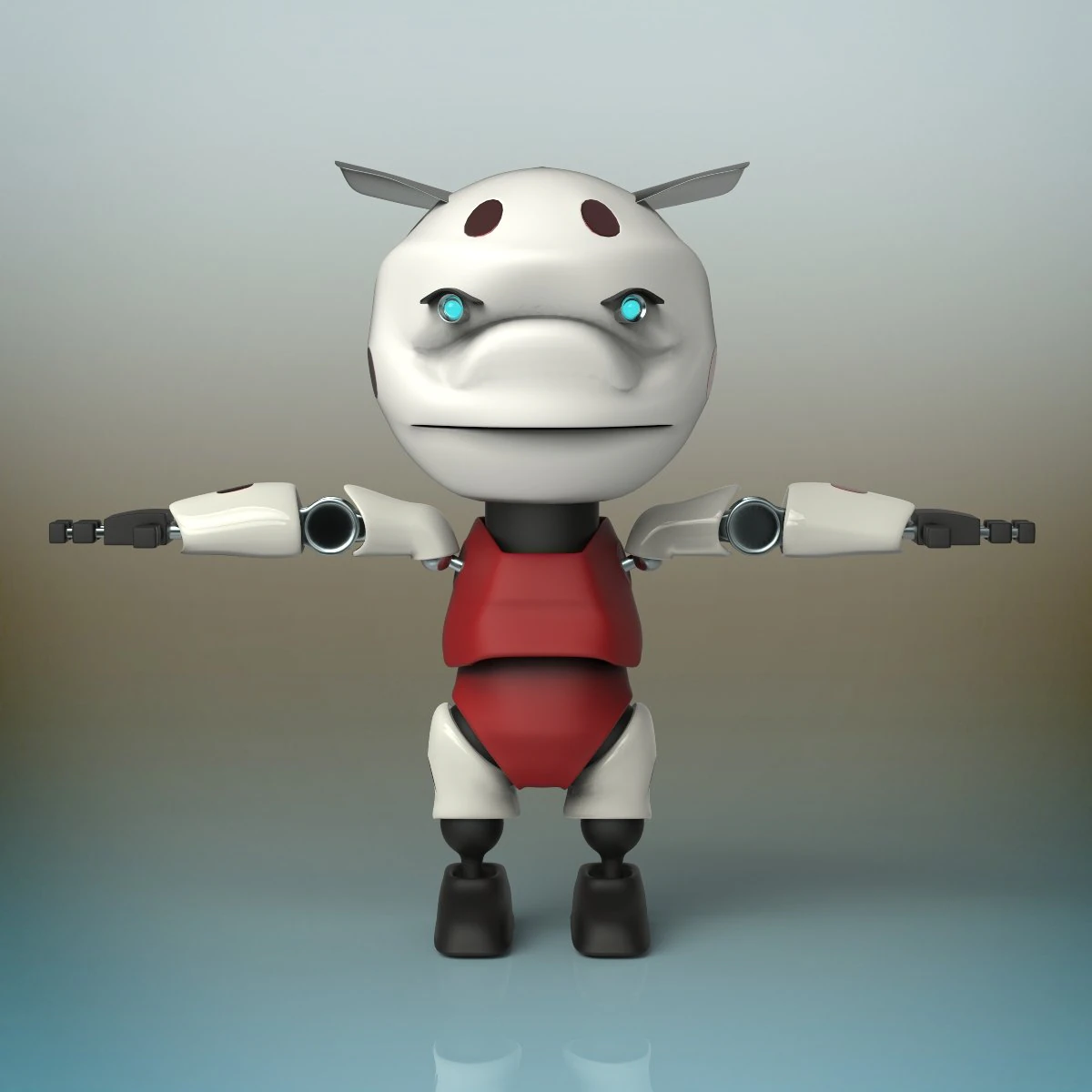 baby-robot 3D Model .c4d .max .obj .3ds .fbx .stl .blend 