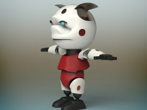 baby robot Modello 3D