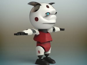 baby robot Modello 3D