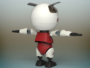 baby robot Modello 3D