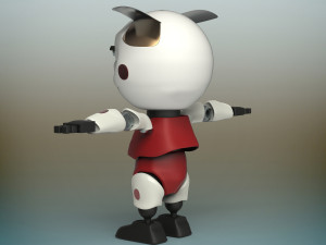 baby robot Modello 3D