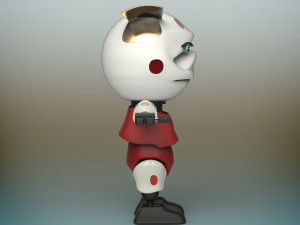 baby robot Modello 3D