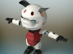 baby robot Modello 3D