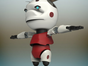 baby robot Modello 3D