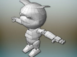baby robot Modello 3D