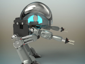 battle robot 3D मॉडल
