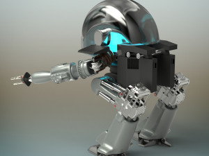 battle robot 3D मॉडल