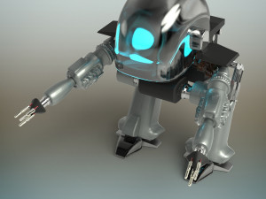 battle robot 3D मॉडल