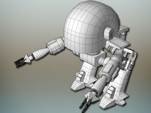 battle robot 3D मॉडल