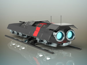 battle shuttle 3D Model