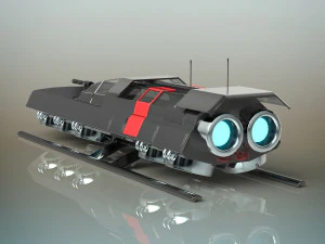 pesawat ulang-alik pertempuran Model 3D