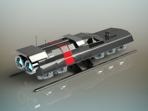 battle shuttle 3D Model