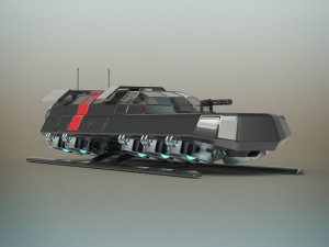 battle shuttle 3D Model