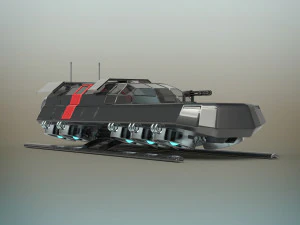 battle shuttle 3D Model