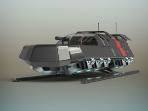 battle shuttle 3D Model