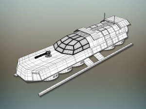 battle shuttle 3D Model