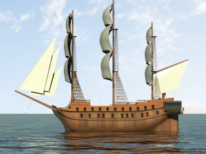 battleship 3D Model