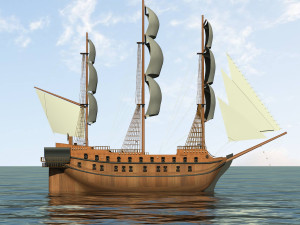 battleship 3D Model