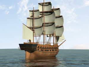 battleship 3D Model