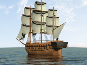 battleship 3D Model