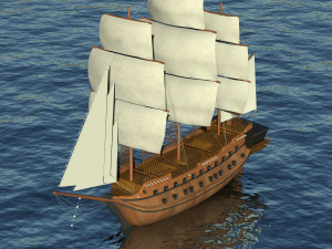 battleship 3D Model