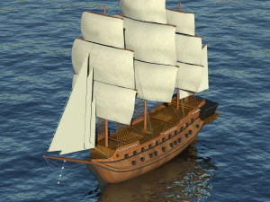 battleship 3D Model