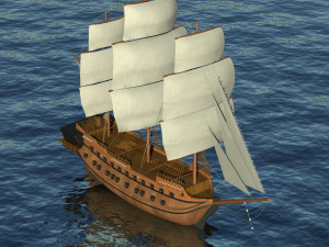 battleship 3D Model