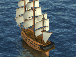battleship 3D Model