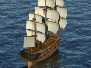 battleship 3D Model