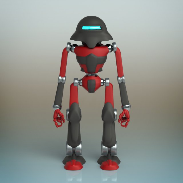 droid ii robot 3D Modell .c4d .max .obj .3ds .fbx .stl .blend 