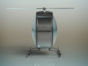 futuristic helicopter Model 3D