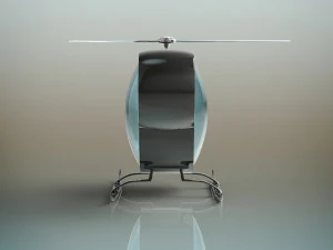 futuristic helicopter 3D Model