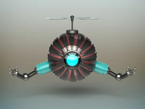futuristic robot 3D Model