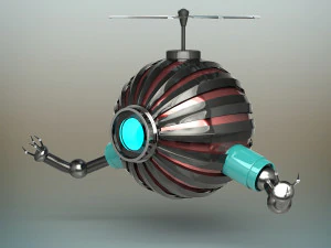 robot futurista Modelo 3D