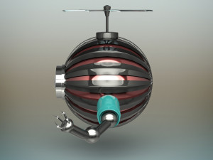 futuristic robot Model 3D