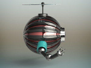 futuristic robot Model 3D