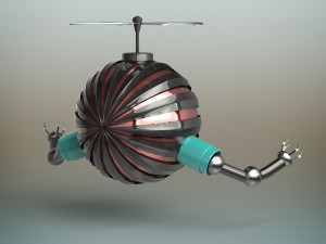 futuristic robot Model 3D