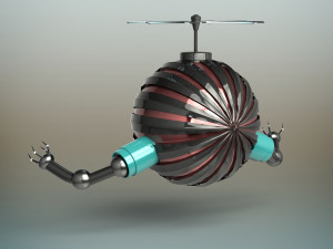 futuristic robot Model 3D