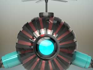 futuristic robot Model 3D