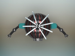 futuristic robot Model 3D