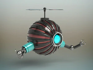 robot futurista Modelo 3D