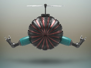 futuristic robot Model 3D