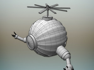 futuristic robot Model 3D