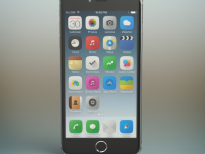 iphone 6 gray Modelo 3D
