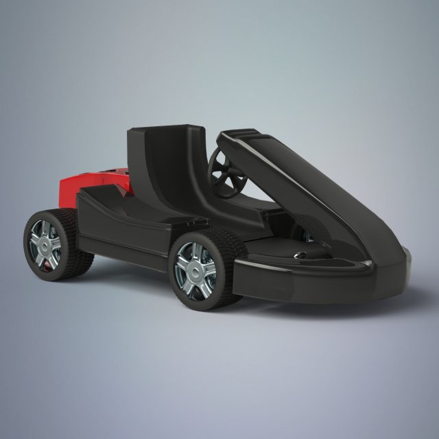 little go kart 3D मॉडल .c4d .max .obj .3ds .fbx .stl .blend 