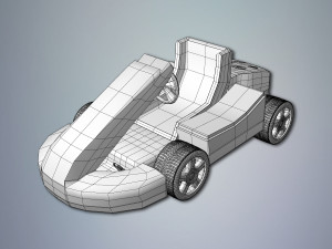 little go kart 3D मॉडल