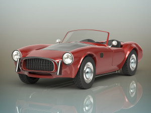 old sport car Modelo 3D