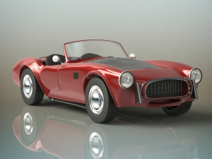 old sport car Modelo 3D
